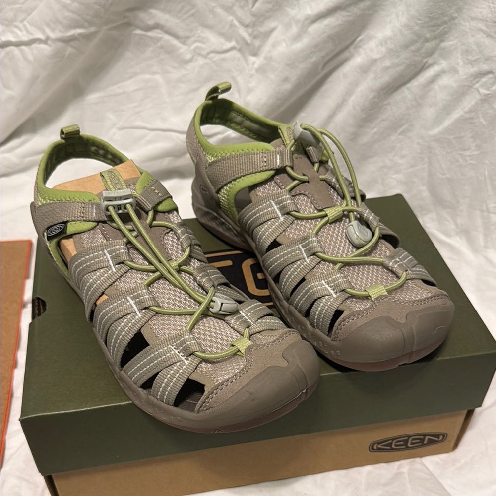 Keen Gray and Green Sandals